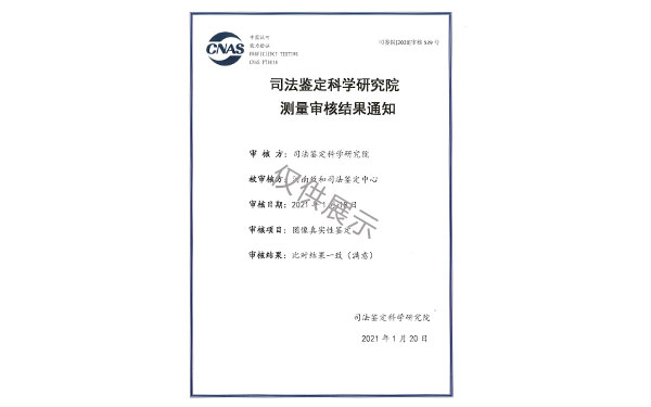 图像真实性鉴定审核结果